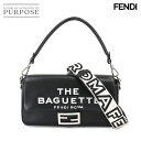 【新品同様】 フェンディ FENDI マークジェイコブス バゲット 2way ハンド ショルダー バッグ レザー ブラック 8BR600 Baguette 【中古】