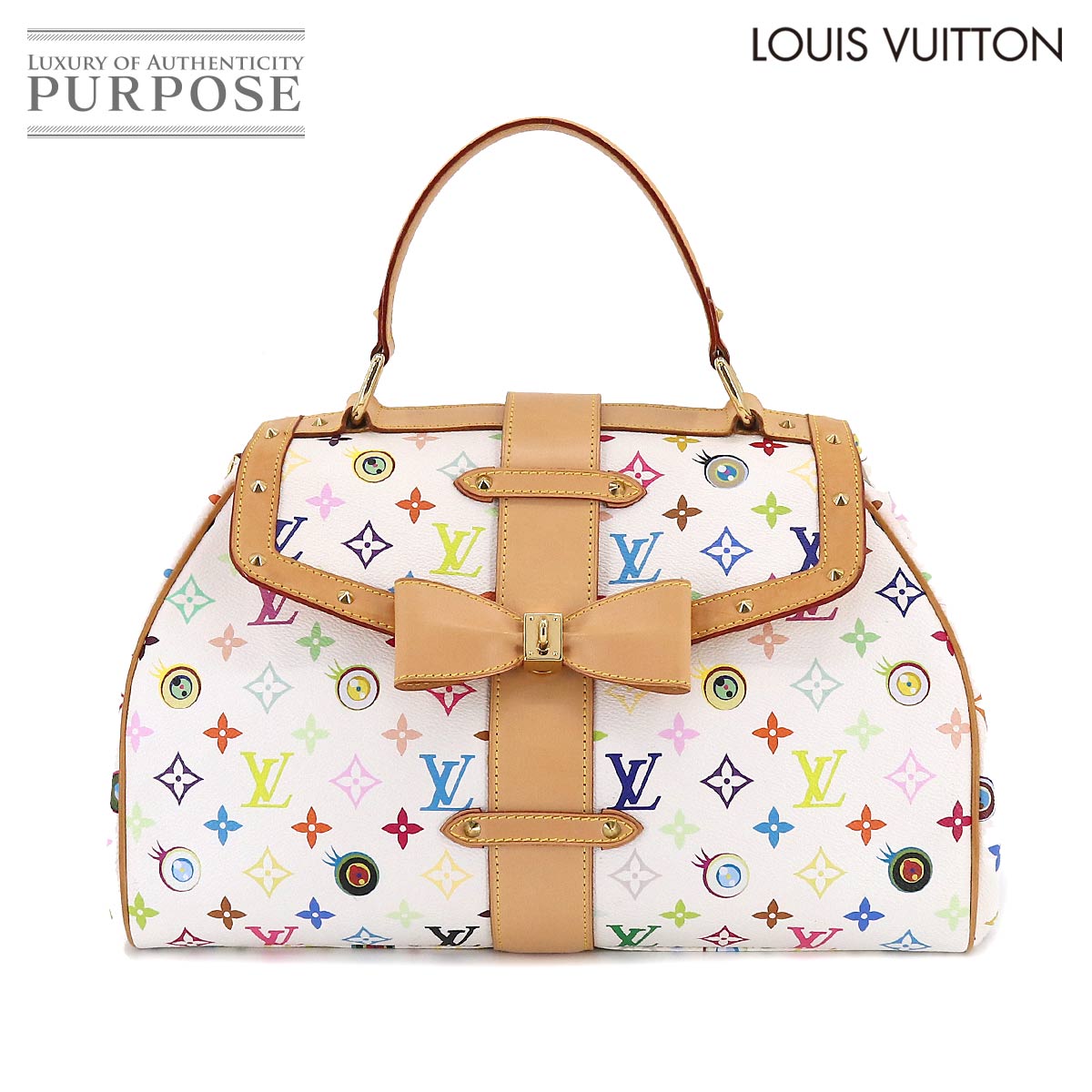 ルイ ヴィトン LOUIS VUITTON アイラブ モノグラム マルチカラー サック レトロ GM ハンド バッグ ブロン M92053 ゴールド 金具 Sac Retro GM 【中古】