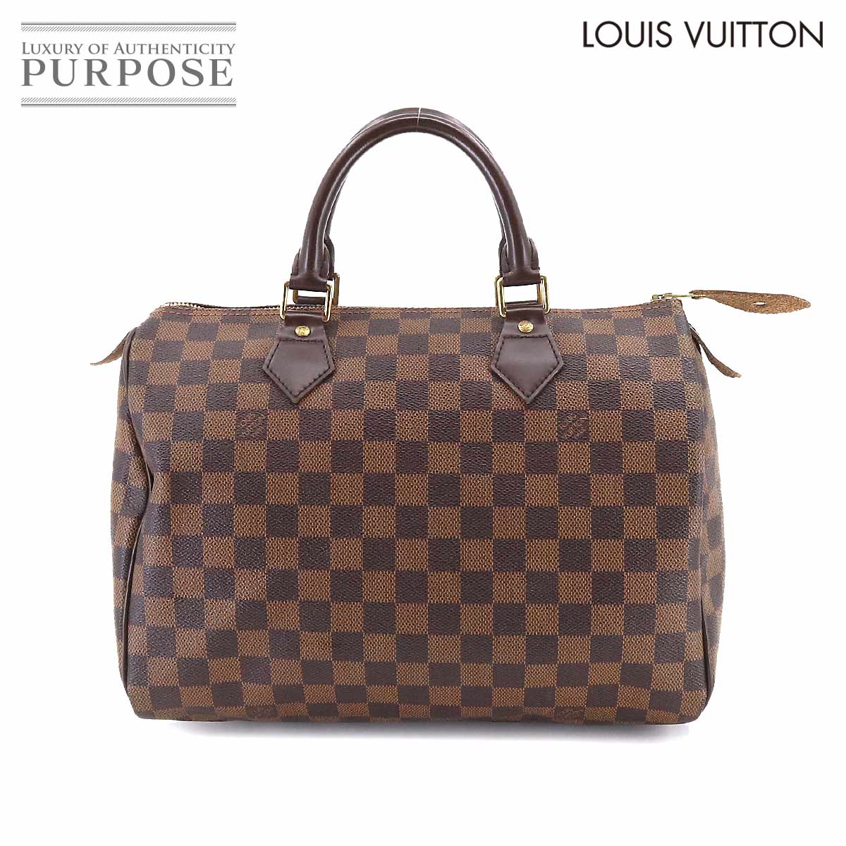 ルイ ヴィトン LOUIS VUITTON ダミエ スピーディ 30 ハンド バッグ エベヌ N41531 ブラウン ゴールド 金具 Speedy 30 【中古】