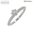 【新品同様】 ティファニー TIFFANY&Co. ソリティア ダイヤ 0.32ct G/VS1/EX 9号 リング Pt プラチナ 指輪 Diamond Ri...