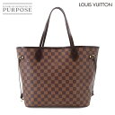 【新品同様】 ルイ ヴィトン LOUIS VUITTON ダミエ ネヴァーフル MM トート バッグ エベヌ スリーズ N51105 ブラウン Damier Neverfull MM 【中古】