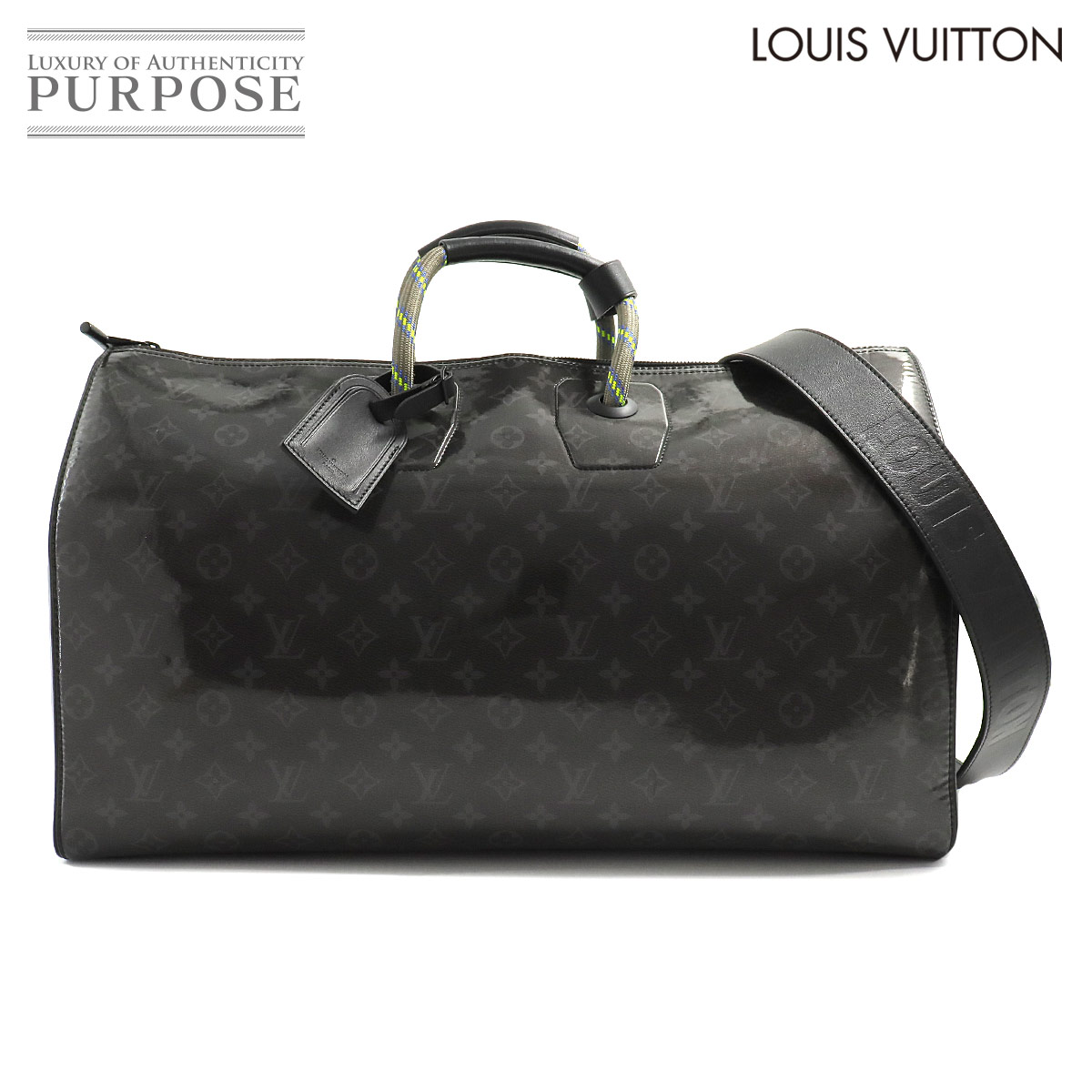 【未使用 展示品】 ルイ ヴィトン LOUIS VUITTON モノグラム エクリプス グレーズ キーポル バンドリエール 50 2way ボストン ショルダー バッグ M43901 Keepall Bandouliere 【中古】