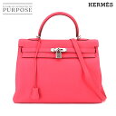 【未使用 展示品】 エルメス HERMES ケリー 35 2way ハンド ショルダー バッグ トゴ ローズリップスティック □O刻印 内縫い シルバー 金具 Kelly 【中古】