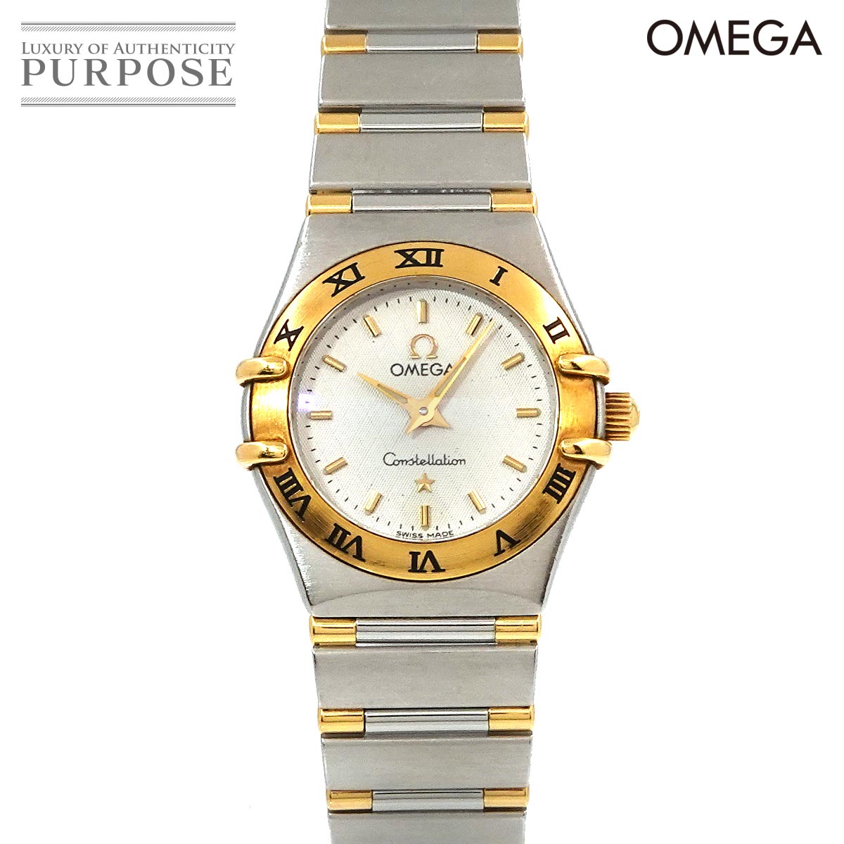 オメガ OMEGA コンステレーション ミニ コンビ 1262 30 レディース 腕時計 シルバー  ...