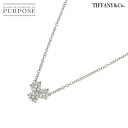 【新品同様】 ティファニー TIFFANY&CO. アリア ダイヤ 3P ネックレス 41cm Pt プラチナ Aria Diamond Necklace【中古】