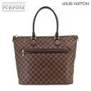 【新品同様】 ルイ ヴィトン LOUIS VUITTON ダミエ サレヤ GM トート バッグ エベヌ N51181 ブラウン ゴールド 金具 Saleya GM 【中古】