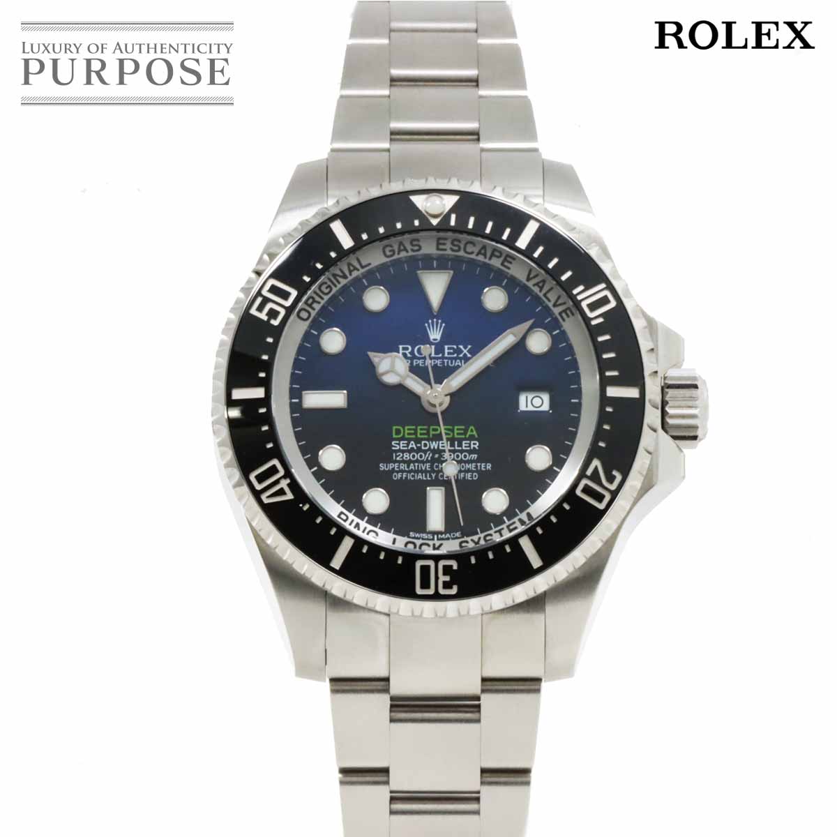 ロレックス ROLEX シードゥエラー ディープシー 116660 ランダム番 ルーレット メンズ 腕時計 デイト Dブルー 文字盤 オートマ 自動巻き ウォッチ Sea-Dweller 【中古】