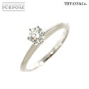 【新品同様】 ティファニー TIFFANY&Co. ソリティア ダイヤ 0.31ct I/VS1/3EX 6.5号 リング Pt プラチナ 指輪 Diamond Ring 【鑑定書付き】【中古】