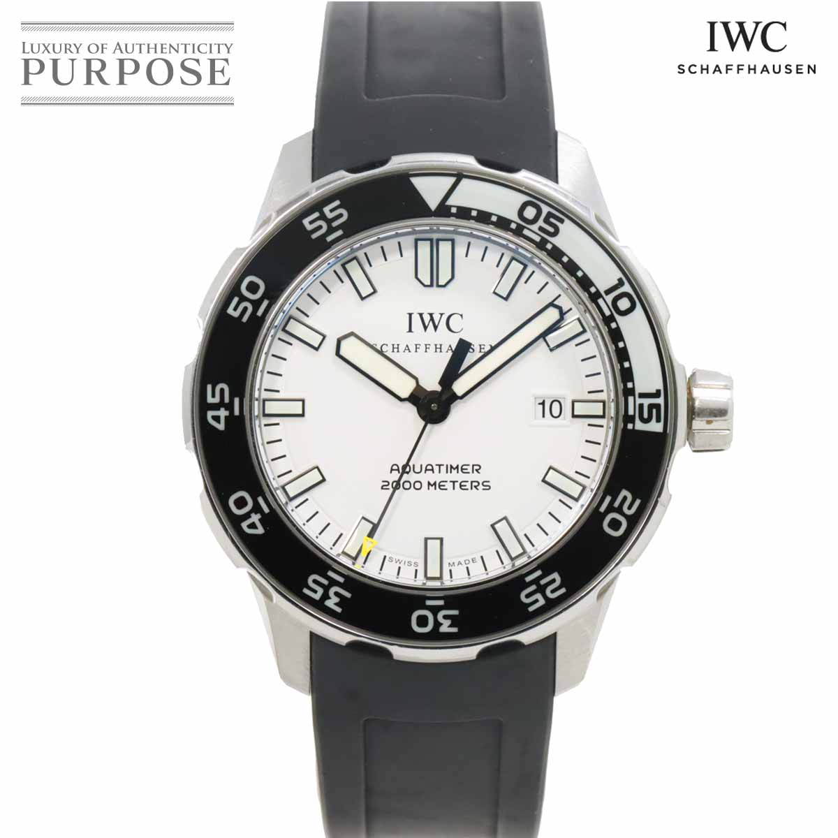 IWC アクアタイマー 2000 IW356806 メンズ 腕時計 デイト ホワイト 文字盤 オート ...