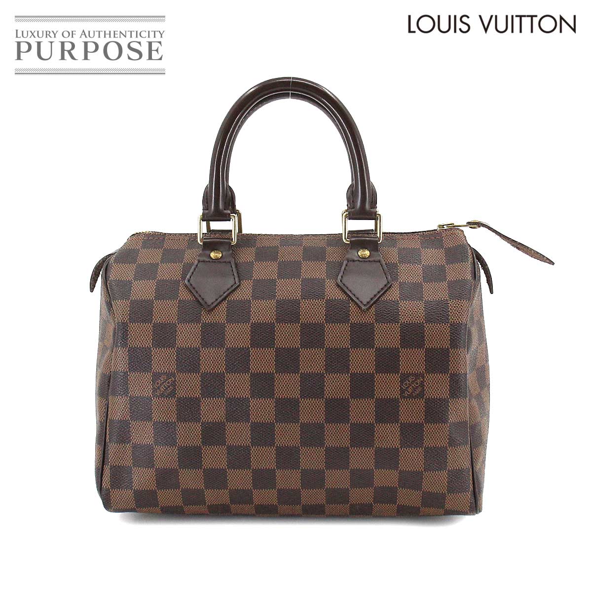 ルイ ヴィトン LOUIS VUITTON ダミエ スピーディ 25 ハンド バッグ エベヌ ブラウン N41532 ゴールド 金具 Speedy 25 【中古】のサムネイル