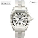カルティエ Cartier ロードスターGMT W62032X6 メンズ 腕時計 デイト シルバー  ...