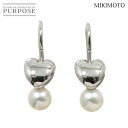 【新品同様】 ミキモト MIKIMOTO アコヤ真珠 4.5mm ピアス K18 WG ホワイトゴールド 750 パール Akoya Pearl Earrings Pierced【中古】