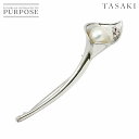 【新品同様】 タサキ TASAKI 白蝶真珠 10.0mm ダイヤ 0.07ct ブローチ K18 WG ホワイトゴールド 750 パール 田崎真珠 White Pearl Brooch【中古】