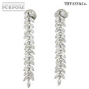 【新品同様】 ティファニー TIFFANY&CO. ビクトリア ヴァイン ドロップ ダイヤ ピアス Pt プラチナ Victoria Diamond Earrings Pierced【中古】