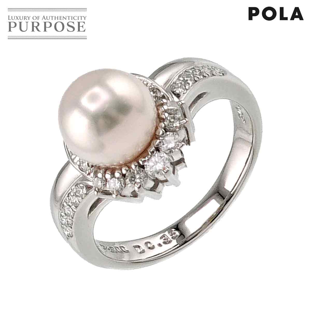 ڿƱ͡ ݡ POLA 俿 8.4mm 17   0.35ct Pt ץ  Diamond Ringš