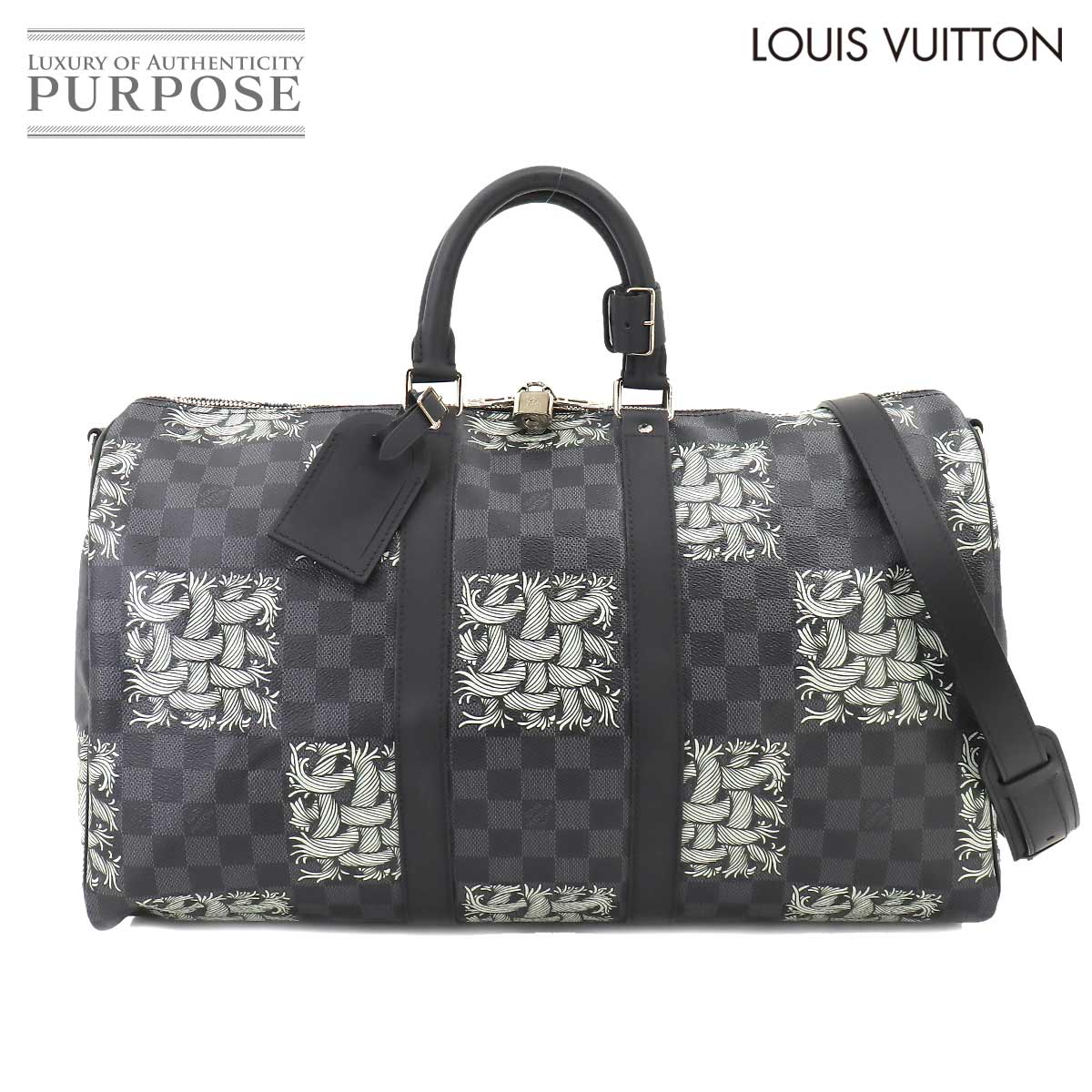 【新品同様】 ルイ ヴィトン LOUIS VUITTON ダミエ グラフィット クリストファー ネメス キーポル バンドリエール 45 ボストン バッグ N41573 Keepall Bandouliere 45 【中古】のサムネイル