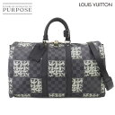 【新品同様】 ルイ ヴィトン LOUIS VUITTON ダミエ グラフィット クリストファー ネメス キーポル バンドリエール 45 ボストン バッグ N41573 Keepall Bandouliere 45 【中古】