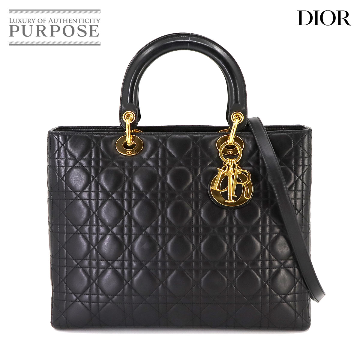 yVilz NX` fBI[ Christian Dior fBfBI[ [W 2way nh V_[ obO U[ ubN Lady Dior yÁz