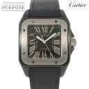 カルティエ Cartier サントス100 XL W2020010 メンズ 腕時計 ブラック 文字盤 ...