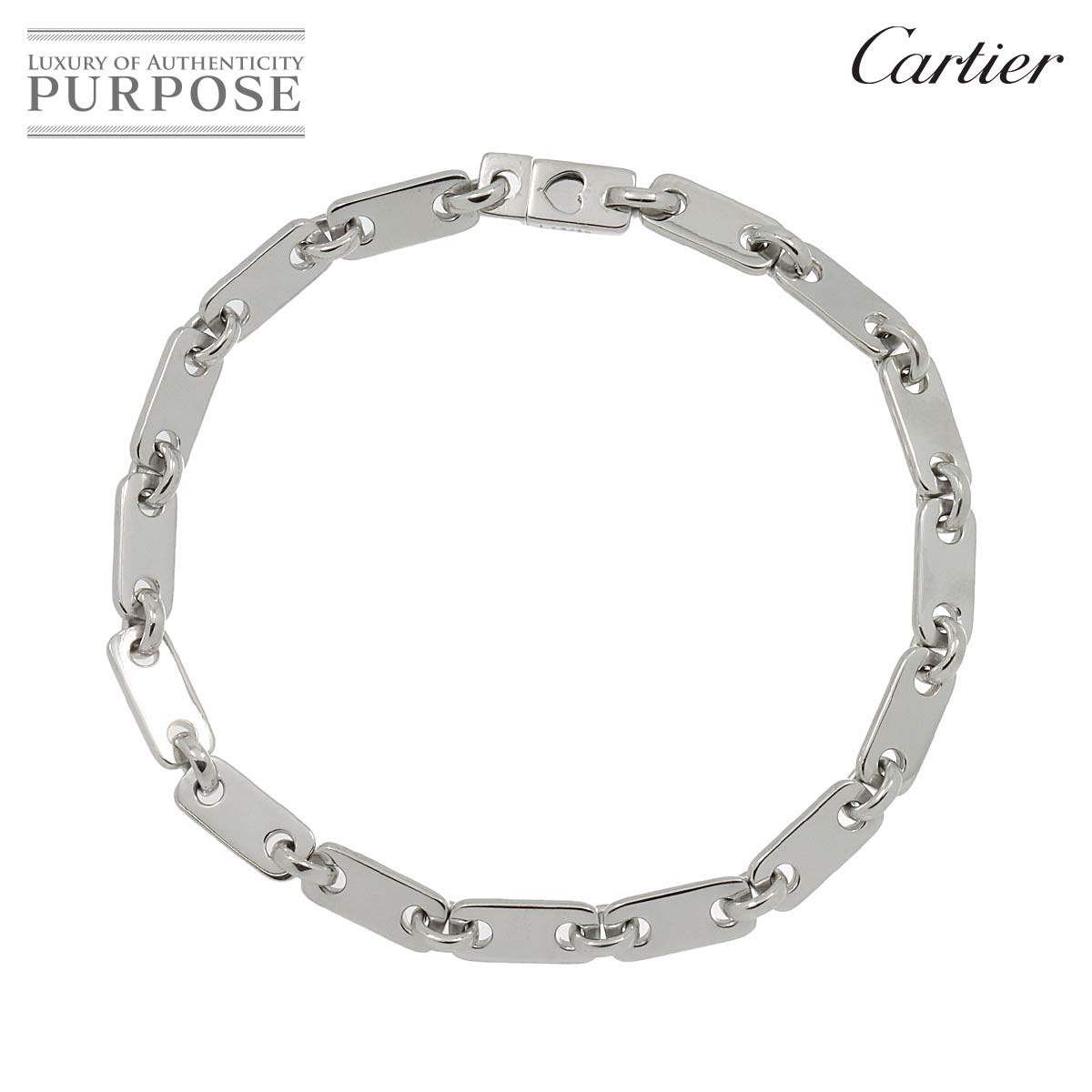 【新品同様】 カルティエ Cartier フィディリティ ブレスレット 17.5cm K18 WG ホワイトゴールド 750 キー付き Fidelity Bracelet【中古】