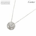 【新品同様】 カルティエ Cartier ガラントリー ダイヤ 0.31ct G/VVS1/3EX ネックレス 37cm K18 WG 750 Diamond Necklace【証明書・鑑定書付き】【中古】