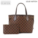 【未使用 展示品】 ルイ ヴィトン LOUIS VUITTON ダミエ ネヴァーフル PM トート バッグ ブラウン N41359 ゴールド 金具 Monogram Neverfull PM 【中古】