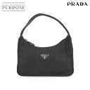 プラダ PRADA ミニ ハンド バッグ ナイロン ネロ ブラック MV515 シルバー 金具 Hand Bag 【中古】