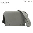 【未使用 展示品】 ルイ ヴィトン LOUIS VUITTON タイガ ニュー フラップ メッセンジャー ショルダー バッグ グリ グレー M30808 RFID Shoulder bag 【中古】