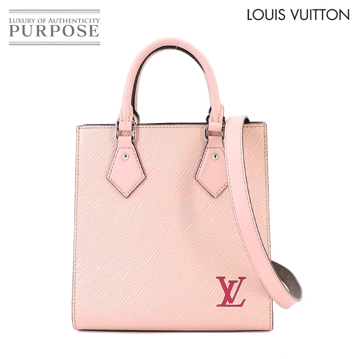 ルイ ヴィトン LOUIS VUITTON エピ サックプラ BB 2way ハンド ショルダー バッグ レザー ローズバレリーヌ M58659 RFID Sac Plat 【中古】