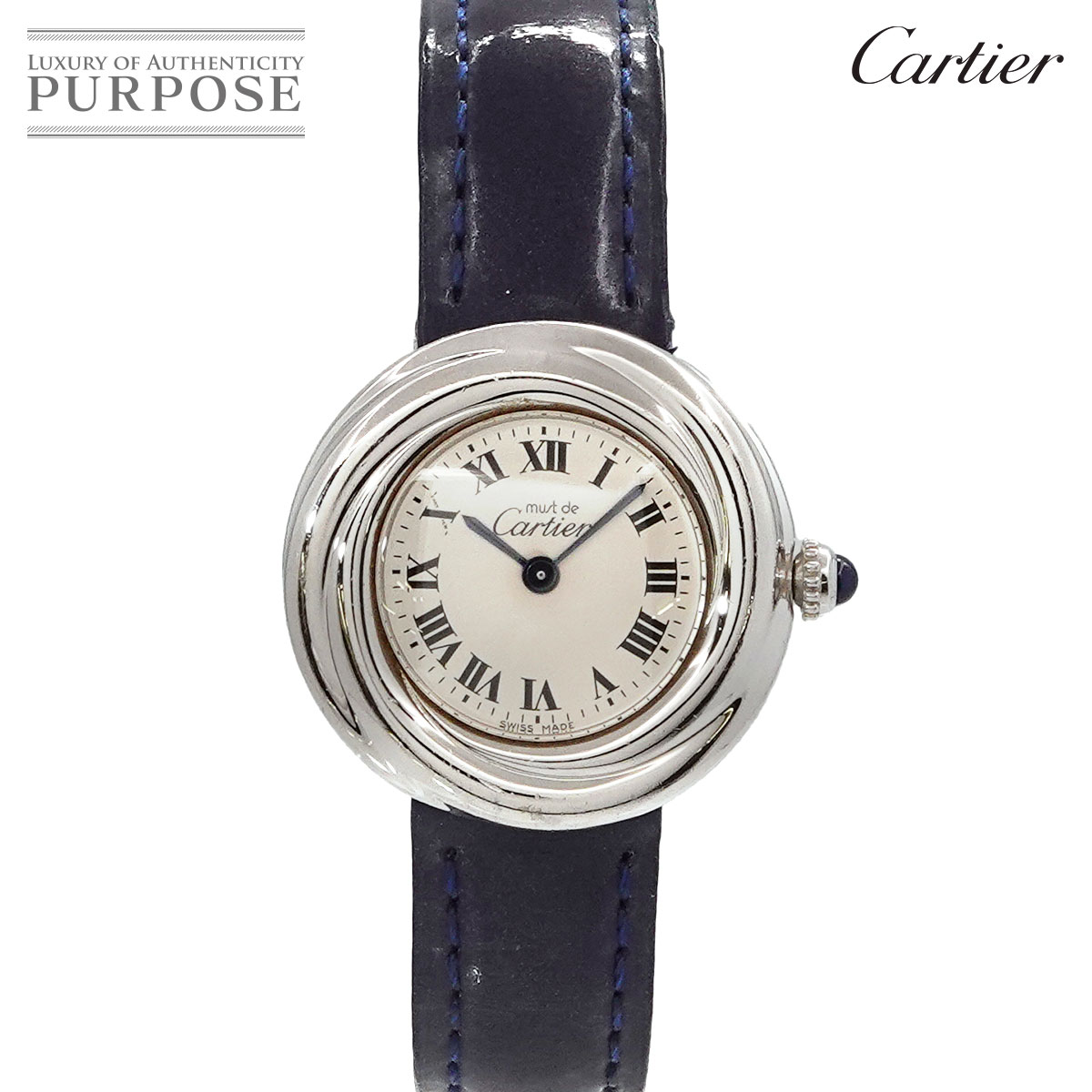 カルティエ Cartier マストトリニティ ヴィンテージ W1014945 レディース 腕時計 シルバー 文字盤 SV925 クォーツ ウォッチ Must Trinity 【中古】のサムネイル
