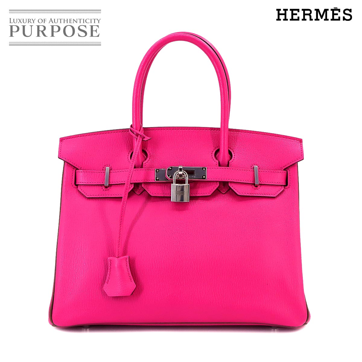 【未使用 展示品】 エルメス HERMES バーキン30 パーソナル SPO ハンド バッグ シェーブル ローズティリアン エトゥープ □R刻印 シルバー 金具 Birkin 30 【中古】のサムネイル