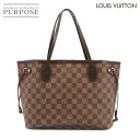 【新品同様】 ルイ ヴィトン LOUIS VUITTON ダミエ ネヴァーフル PM トート バッグ エベヌ N51109 ブラウン Damier Neverfull PM 【中古】