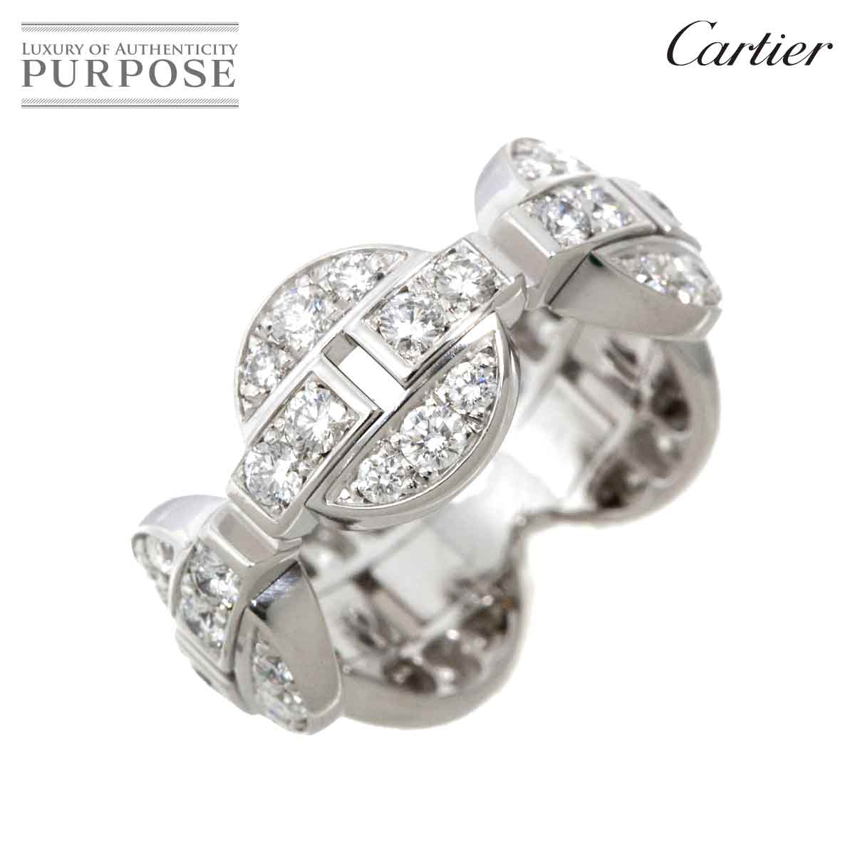 ڿƱ͡ ƥ Cartier ޥꥢ #50  ե  K18 WG ۥ磻ȥ 750  Diamon...