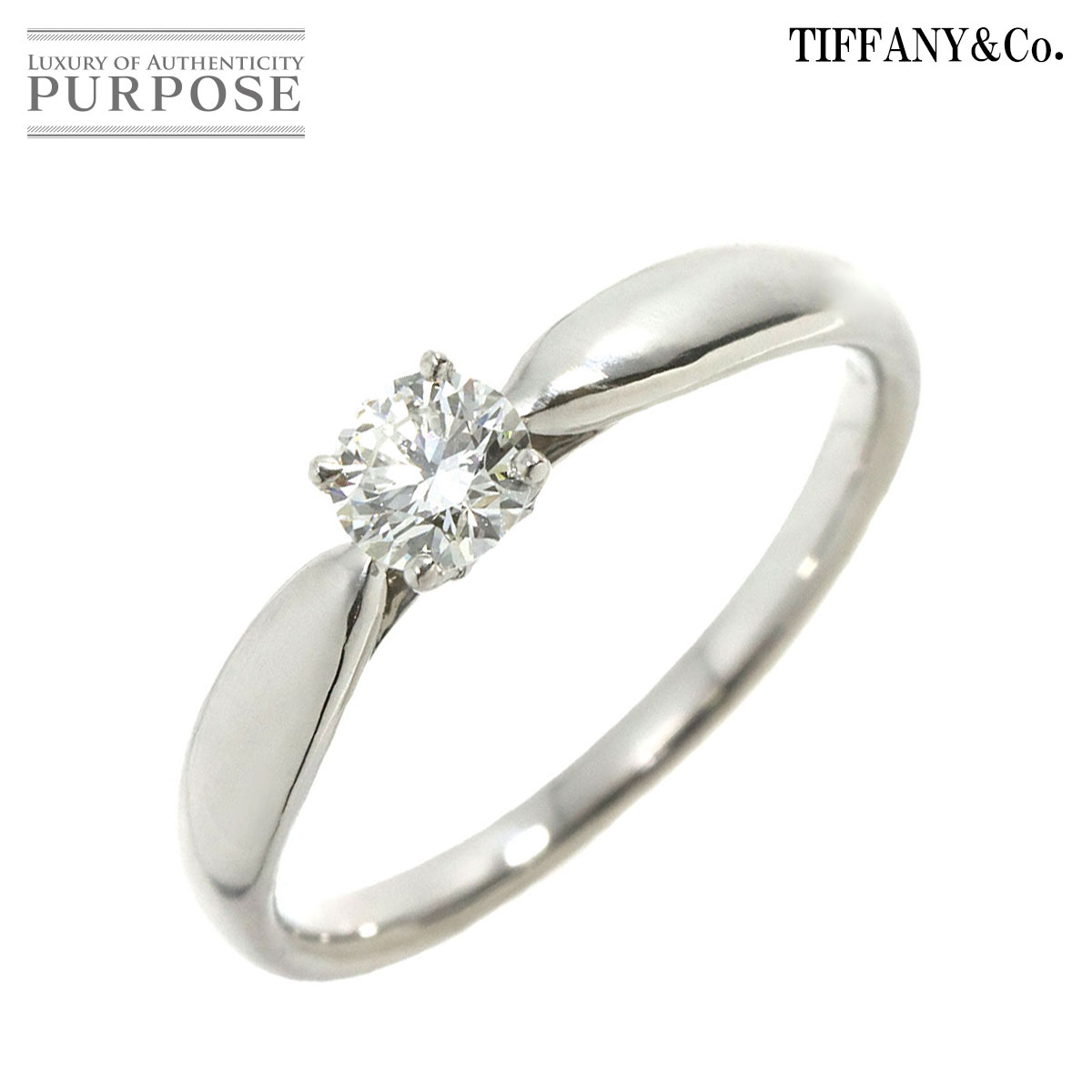 【新品同様】 ティファニー TIFFANY&CO. ハーモニー ダイヤ 0.27ct I/VVS2/3EX 11号 リング Pt プラチナ 指輪 Harmony Diamond Ring 【鑑定書付き】【中古】