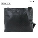 グッチ GUCCI ディアマンテ ショルダー メッセンジャー バッグ PVC レザー ブラック 201446 Diamante Messenger Bag 【中古】