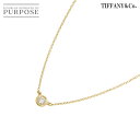 【新品同様】 ティファニー TIFFANY&CO. バイザヤード ダイヤ 0.26ct G/VS1/3EX ネックレス 40cm K18 YG 750 By The Yard Necklace【鑑定書付き】【中古】