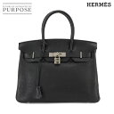 エルメス HERMES バーキン30 ハンド バッグ トリヨンクレマンス ブラック □M刻印 シルバー 金具 Birkin 30 【中古】