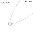 【新品同様】 ティファニー TIFFANY&CO. オープンサークル ミニ ダイヤ ネックレス 40cm Pt プラチナ Diamond Necklace 【中古】