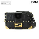 【未使用 展示品】 フェンディ FENDI バゲット トランク スモール ショルダー バッグ エナメル レザー ブラック 7VA507 Baguette Trunk Small Bag 【中古】