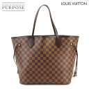 ルイ ヴィトン LOUIS VUITTON ダミエ ネヴァーフル MM トート バッグ エベヌ スリーズ N51105 ブラウン ゴールド 金具 Damier Neverfull MM 【中古】