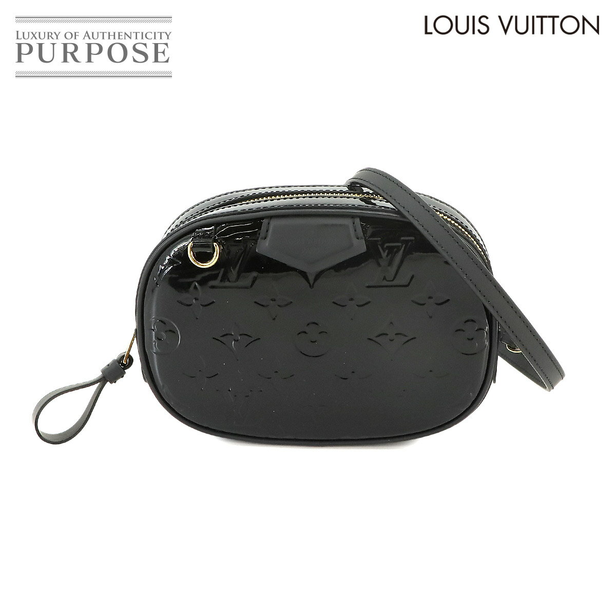 【未使用 展示品】 ルイ ヴィトン LOUIS VUITTON ヴェルニ 2way ショルダー ベルト バッグ レザー ブラック M90464 Belt Shoulder Bag 【中古】