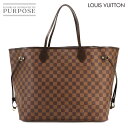 ルイ ヴィトン LOUIS VUITTON ダミエ ネヴァーフル GM トート バッグ エベヌ スリーズ N51106 ゴールド 金具 Neverfull GM 【中古】