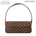 【未使用 展示品】 ルイ ヴィトン LOUIS VUITTON ダミエ レコレーター ショルダー バッグ エベヌ N51299 ブラウン ゴールド 金具 Recoleta 【中古】