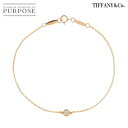 【新品同様】 ティファニー TIFFANY CO. バイザヤード ダイヤ 1P ブレスレット 19cm K18 PG ピンクゴールド 750 By The Yard Diamond Bracelet【中古】