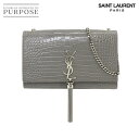 T[ p SAINT LAURENT PARIS PCg ~fBA `F[ V_[ obO U[ O[ 354119 Kate Medium Bag yÁz