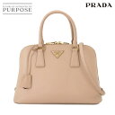 【新品同様】 プラダ PRADA サフィアーノ 2way ハンド ショルダー バッグ レザー カメオ ピンクベージュ 1BA837 Hand Shoulder Bag 【中古】