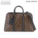 【新品同様】 ルイ ヴィトン LOUIS VUITTON モノグラム スフロ NV MM 2way ハンド ショルダー バッグ レザー ブラウン ノワール M44817 RFID Soufflot NV MM 【中古】