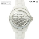 シャネル CHANEL J12 33mm H7419 レディース 腕時計 ホワイト 文字盤 セラミック クォーツ ウォッチ 【中古】