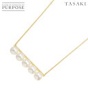 【新品同様】 タサキ TASAKI バランス リュクス 白蝶真珠 11.4-11.0mm ネックレス 80cm K18 YG 750 パール 田崎真珠 Balance Necklace【中古】