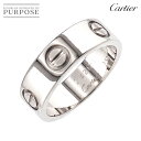 【新品同様】 カルティエ Cartier ラブ 50 リング K18 WG ホワイトゴールド 750 指輪 Love Ring【証明書付き】【中古】